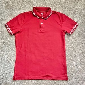 UNIQLO Polo Shirt Red Slim Fit